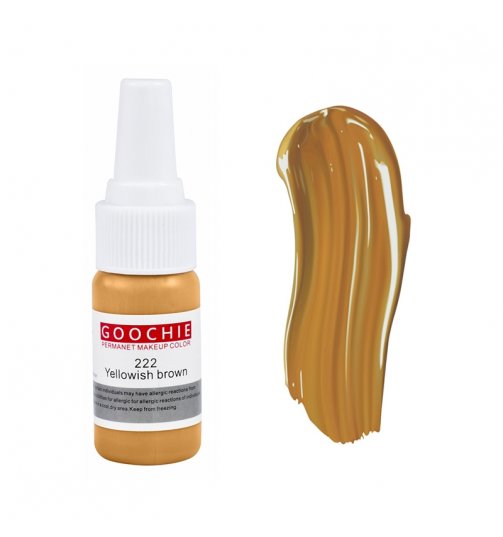 Yellowish Brown 222 Goochie Micropigment Liquid