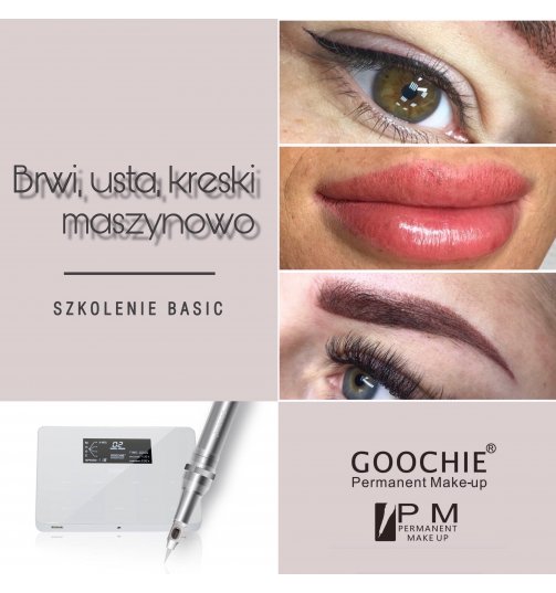 Techniki Maszynowe: Ombre Powder Eyebrows + Ombre Lips + Full Lips + Kreska w linii rzęs + Kreska eyeliner