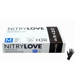 Rękawiczki nitrylowe - ONYKS czarne