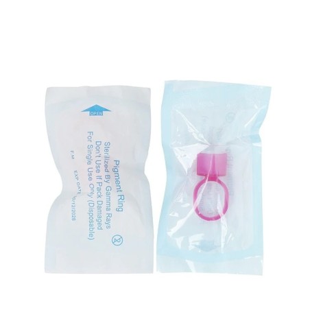 Pierścionek na kubeczek 12mm - różowy