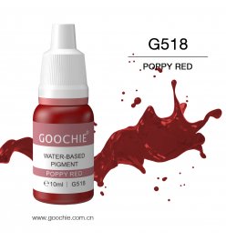 Goochie Water-Based Pigment 10ml - Poppy Red