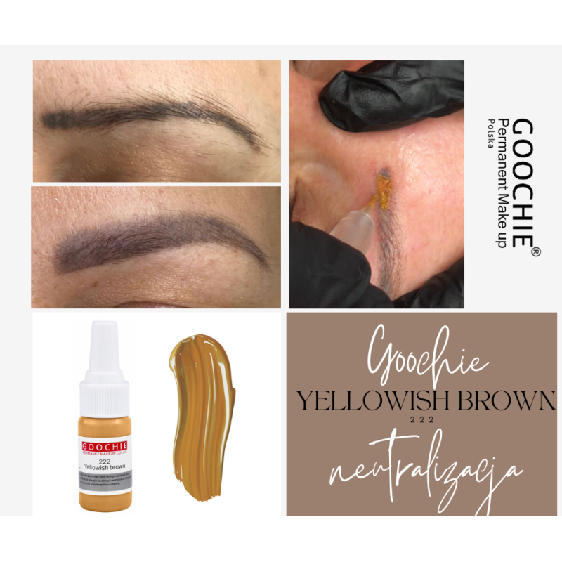 Yellowish Brown 222 Goochie Micropigment Liquid
