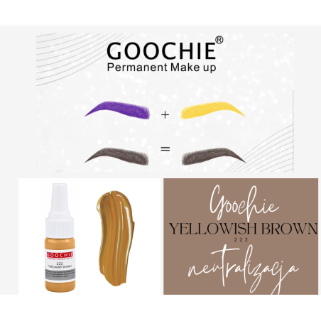 Yellowish Brown 222 Goochie Micropigment Liquid