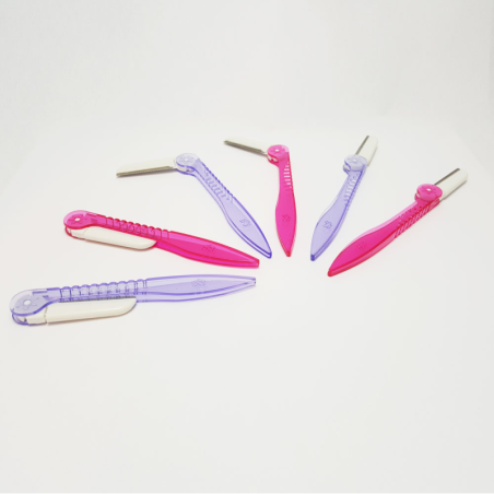 Miarka do brwi z wcięciem